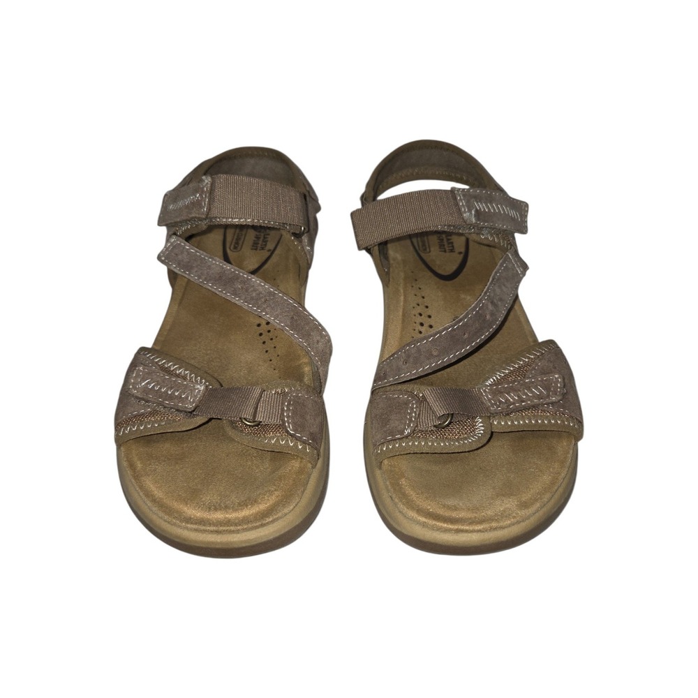 Earth Spirit Gelron Cushion Sandals Brown Strappy Hiking Outdoor Women's 7.5